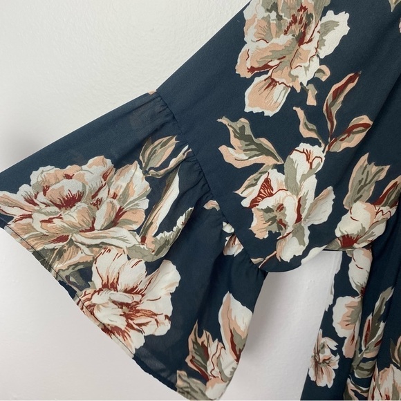 Moa Moa Floral Ruffle Hem Dress - Picture 4 of 10